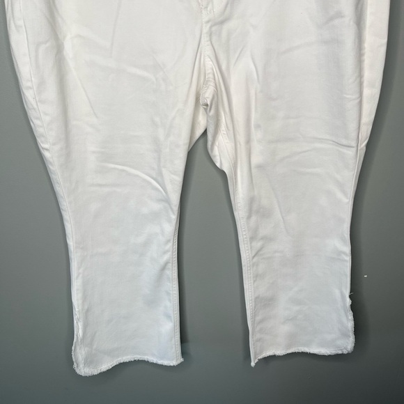 NWT J. Jill High Rise Cropped Split Hem Jeans - White - Picture 6 of 15